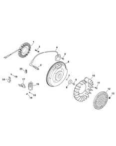 Engine Ignition And Electrical Diagram and Parts List for 46D 4X4-37ACD710 Cub Cadet Lawn Tractor Accessories